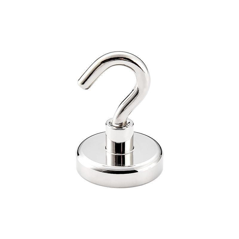 10 Pieces Magnetic Hooks Metal Strong Magnetic Hooks Silver