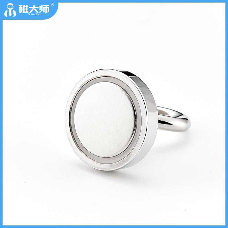10 Pieces Magnetic Hooks Metal Strong Magnetic Hooks Silver