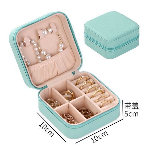 Ladies Portable Mini PU Jewellery Box Organizer