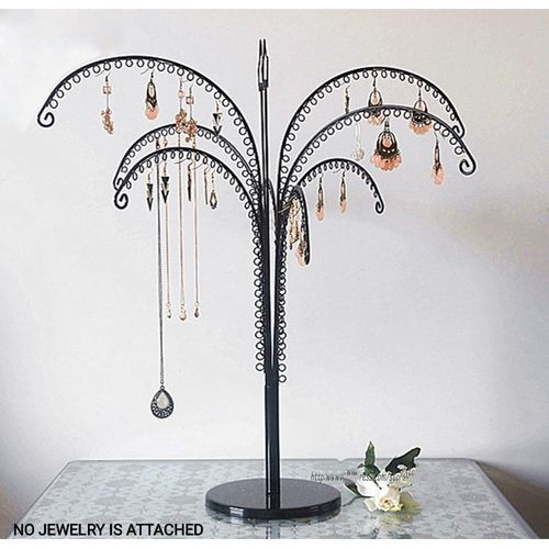 Jewelry Necklace Earrings Rings Tree Stand Display Organizer Holder Show Rack