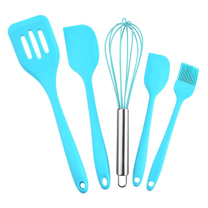 5 Sets Silicone Kitchen Oil Scraper With Egg Spreader