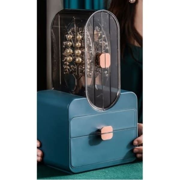 Portable Makeup Jewelry Organiser Box- Green