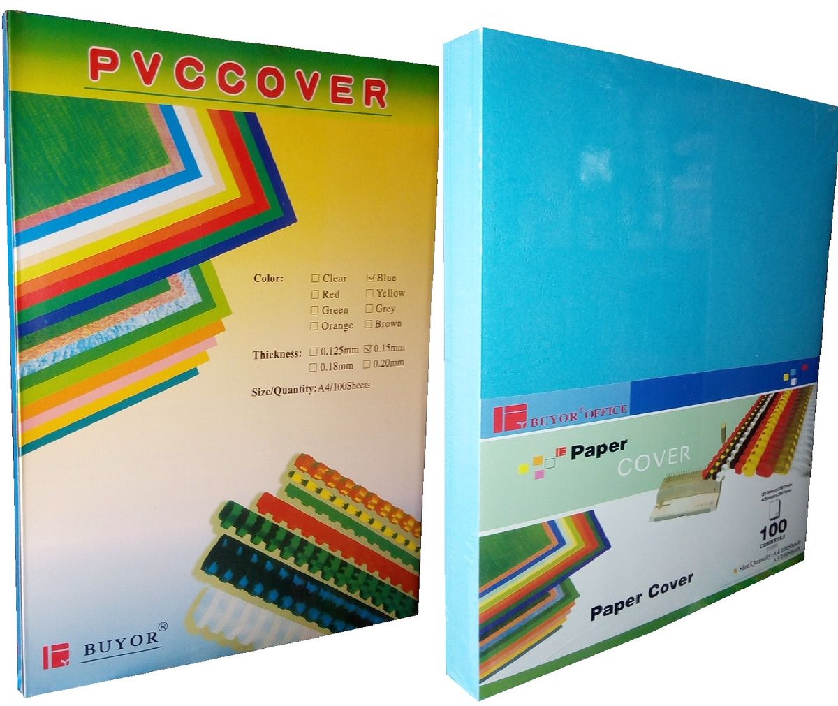 Transparent PVC Cover & A4 Hard Paper Cover