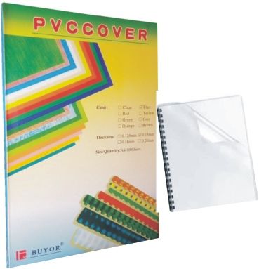 100 Sheets A4 Transparent(Clear) PVC Binding Cover.