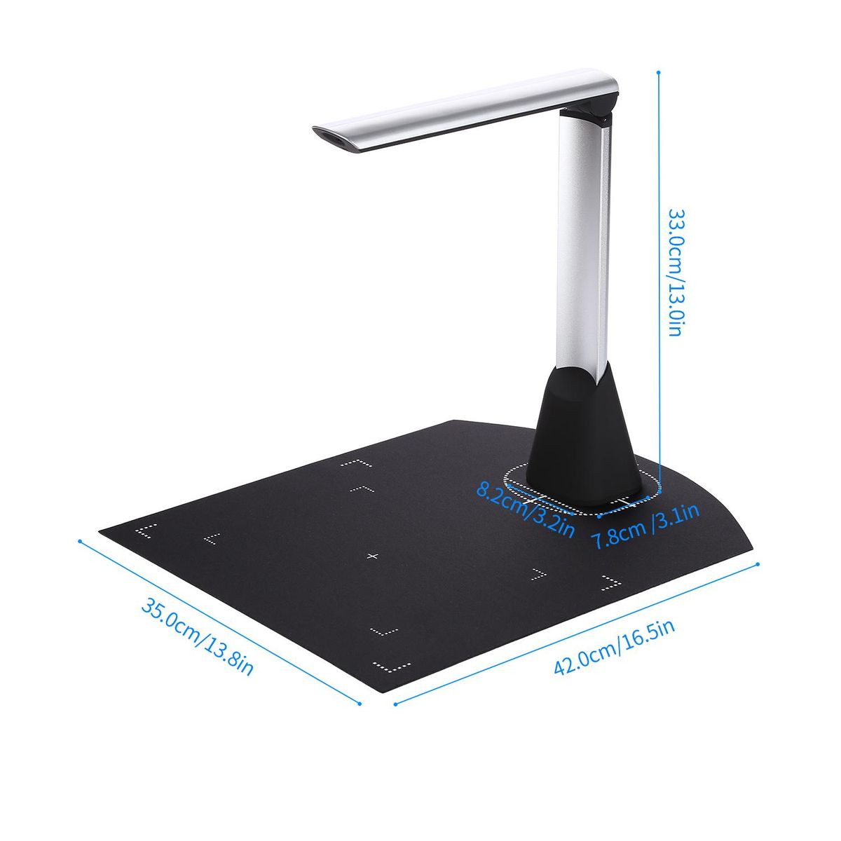 BK34 Document Camera Scanner 5 Mega-Pixel HD Camera A4 Capture Size with LED Light Teaching Software for Classroom Teachers Online Teaching Distance Learning Education