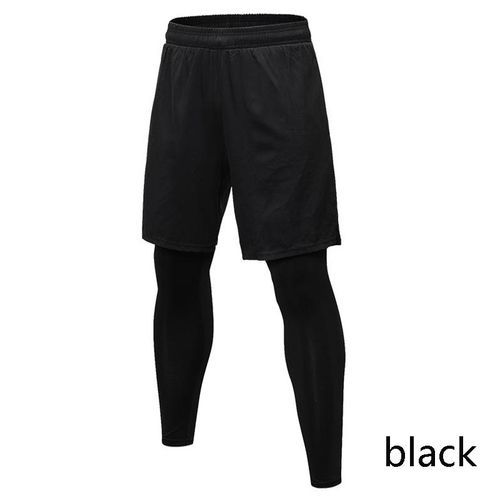 Compression Pants Men Sports Gym Fitness Tights Athletic Training Trousers