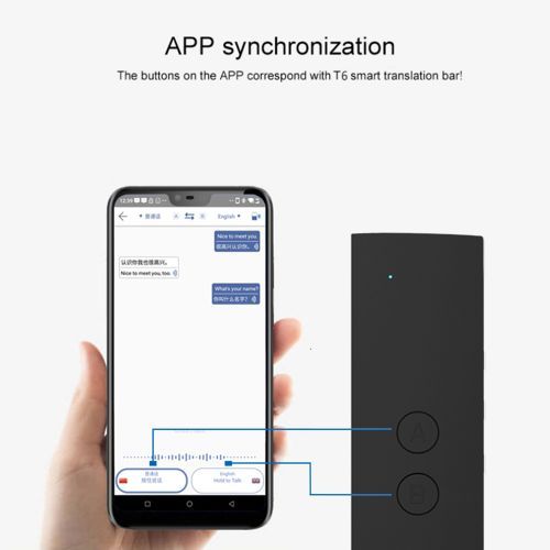 T6 Intelligent Voice Translator Device Language Translator Handheld Speech