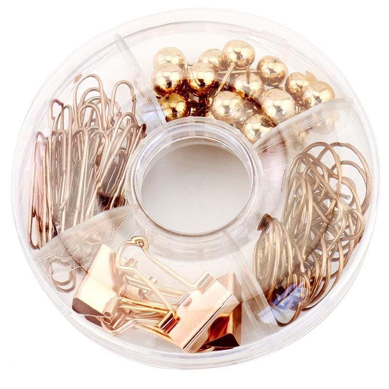 65 PCS Decorative Paper Clips and Set,Multi-Kind Push-Pin