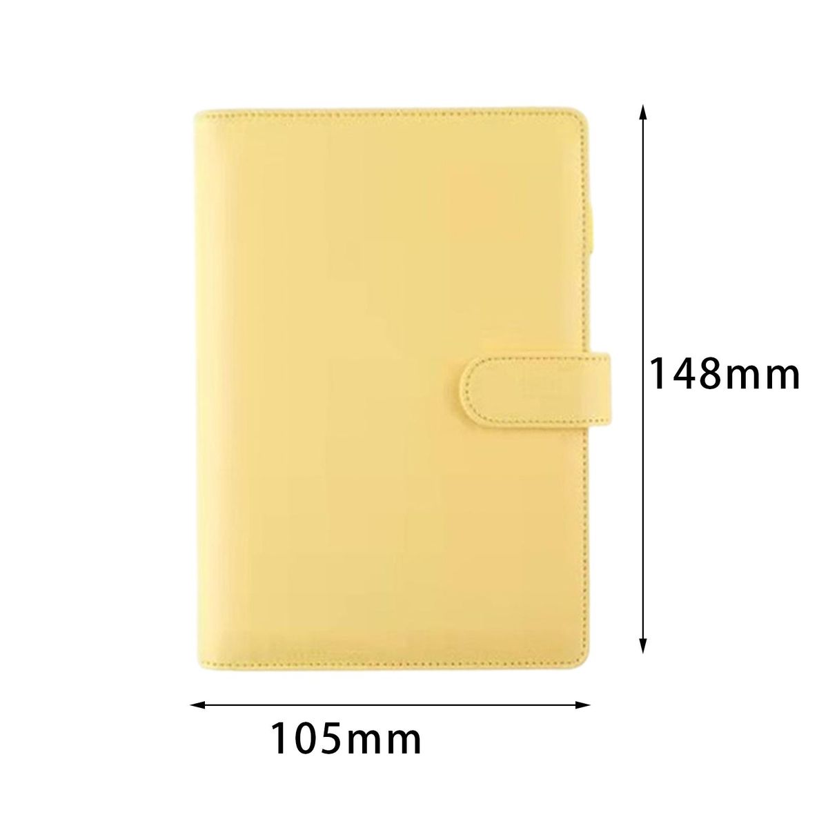 Budget Binder With Cash Envelopes, Leather A6 Money Saving Yellow