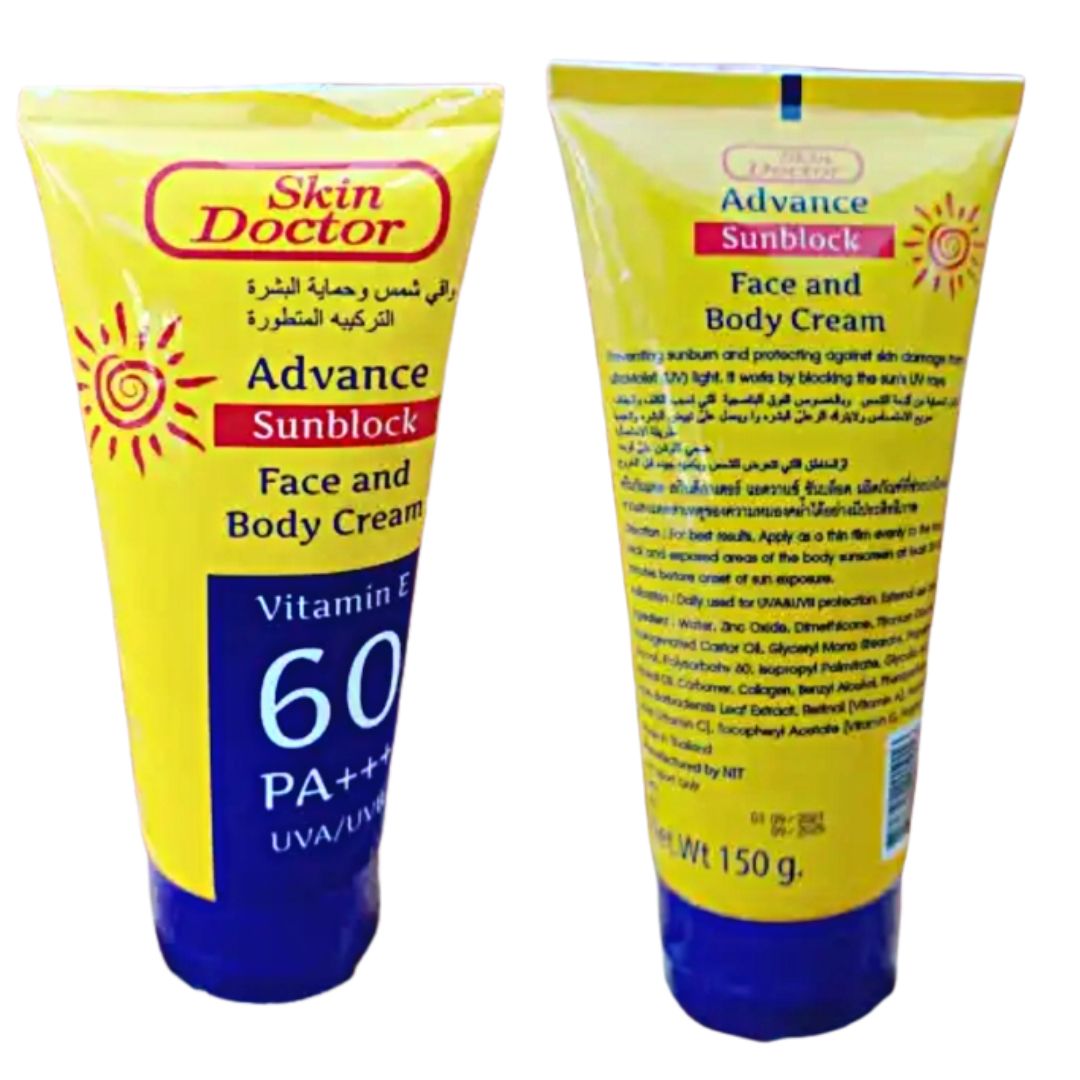 Advance Sunblock Face And Body Cream Spf 60 - 150g