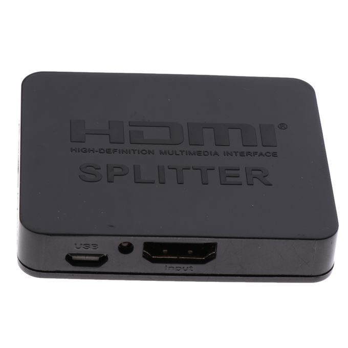 1080P 3D Mini 2Port HDMI Splitter Switcher 1 In 2 Out Distributor