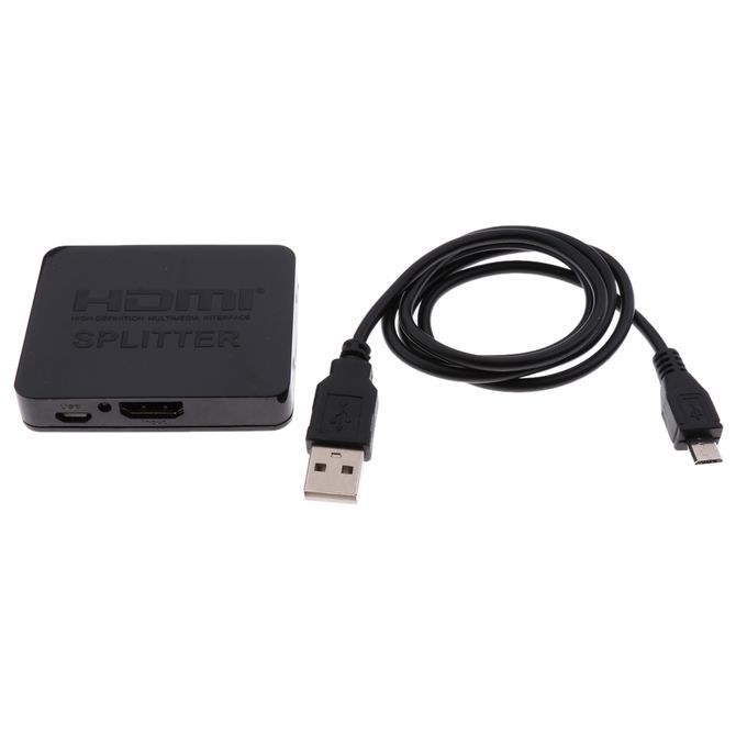 1080P 3D Mini 2Port HDMI Splitter Switcher 1 In 2 Out Distributor