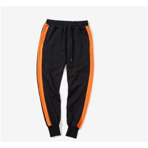 Joggers - Orange Stripe Black