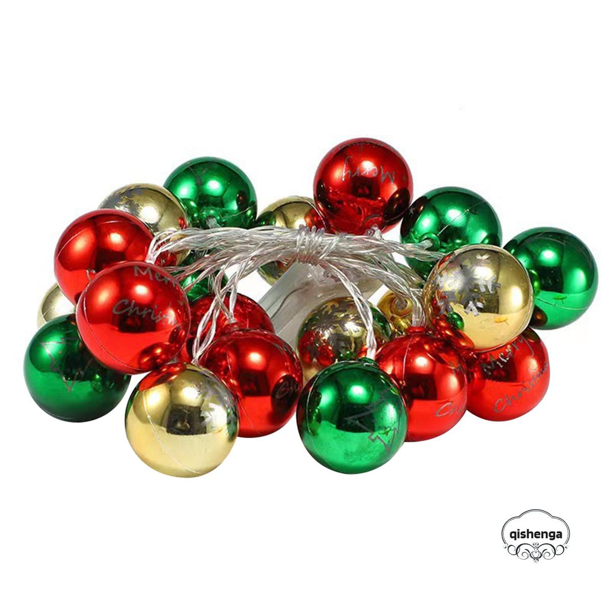 Star/Ball/Bulb Hanging String Lights Xmas Festival Party