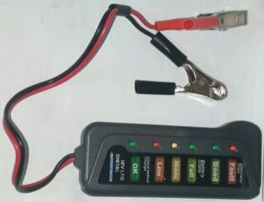 12V BATTERY & ALTERNATOR TESTER W/LED