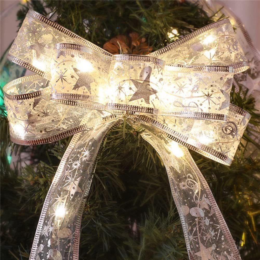 Christmas Ribbon Fairy Light Battery Operated Led Christmas