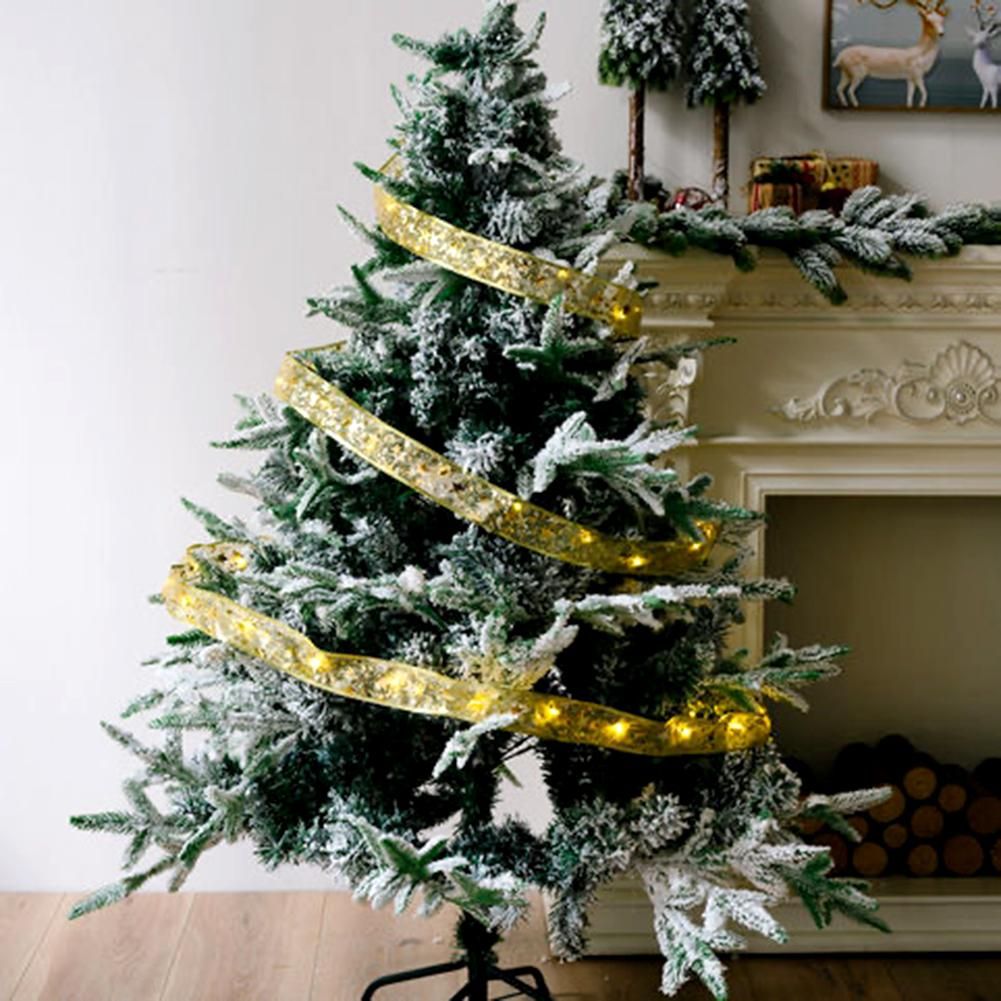 Christmas Ribbon Fairy Light Battery Operated Led Christmas