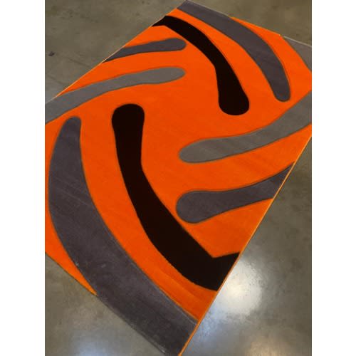 Modern Pattern Center Rug - 5 By 7ft - Multicolor