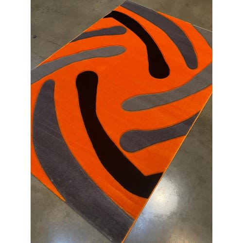 Modern Pattern Center Rug - 5 By 7ft - Multicolor