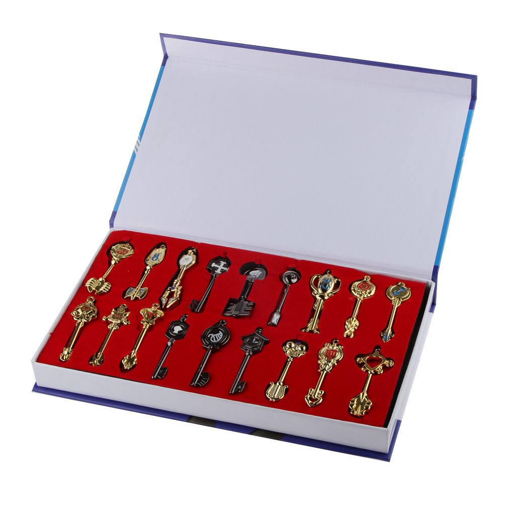 Fairy Tail Lucy Celestial Zodiac Spirit Gate Keys 18pcs Necklace