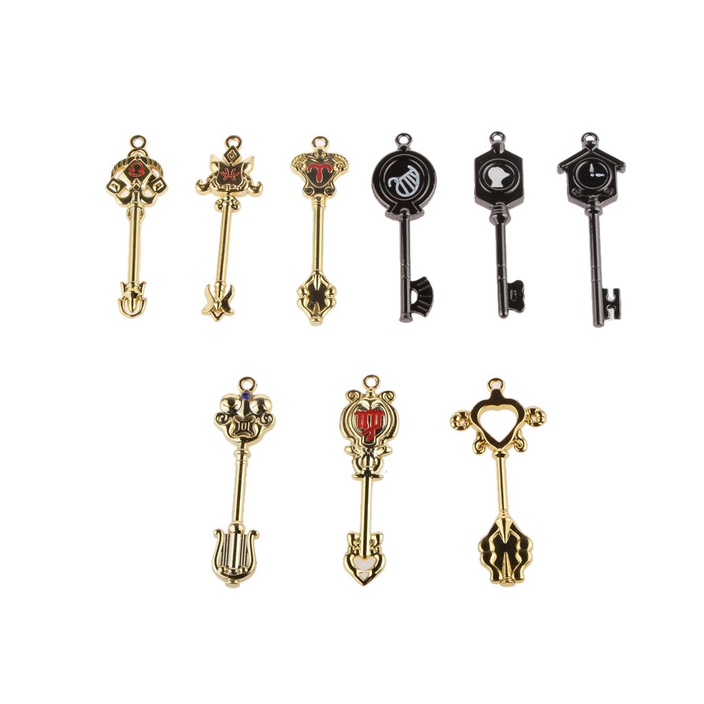 Fairy Tail Lucy Celestial Zodiac Spirit Gate Keys 18pcs Necklace