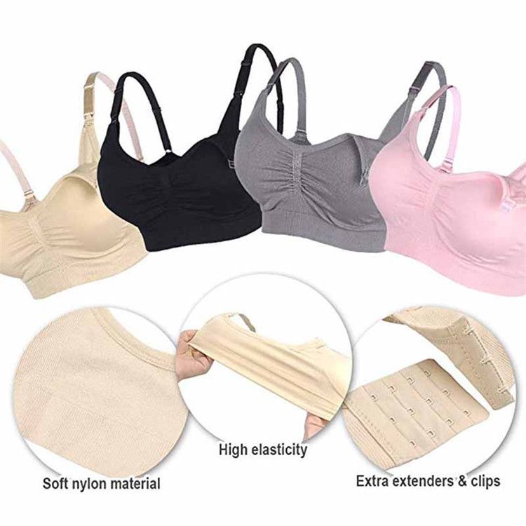 Breastfeeding Bra Anti-galactorrhea Gathered Breastfeeding