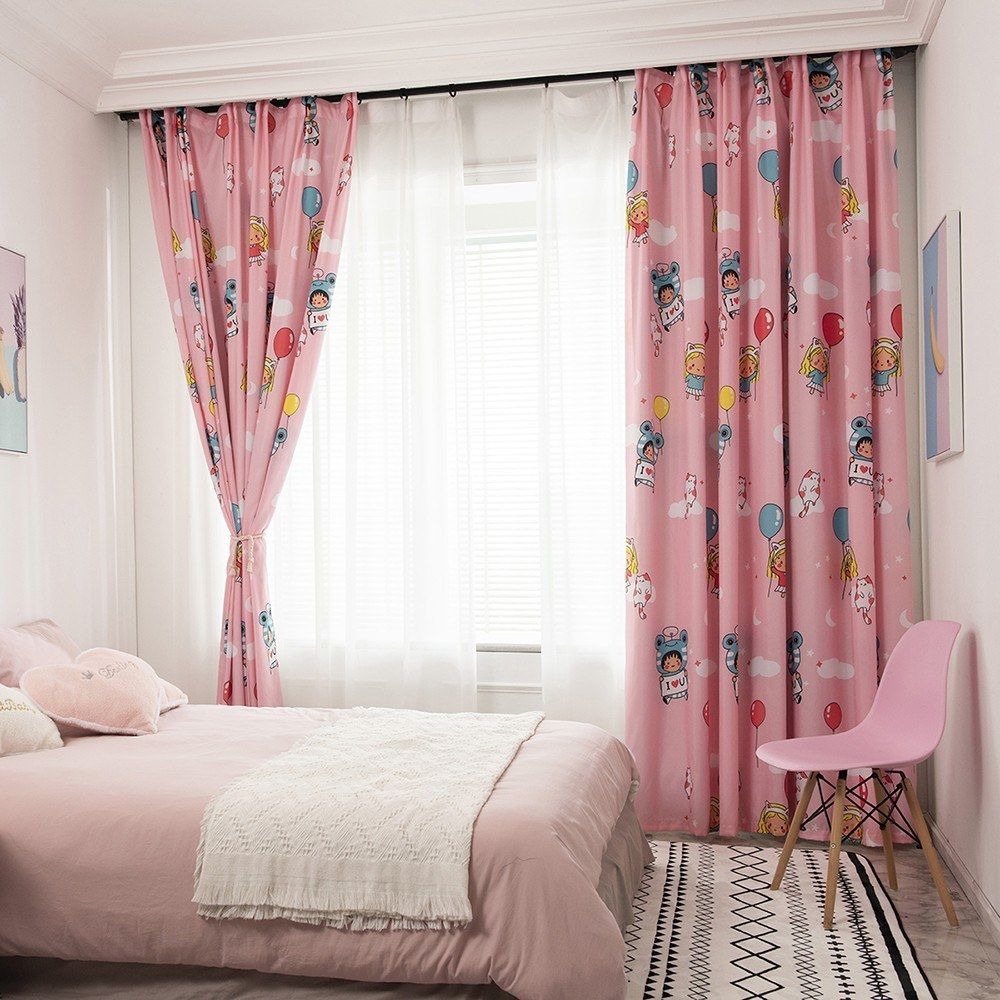 Semi Blackout Curtains For Bedroom Thermal Insulated Printed