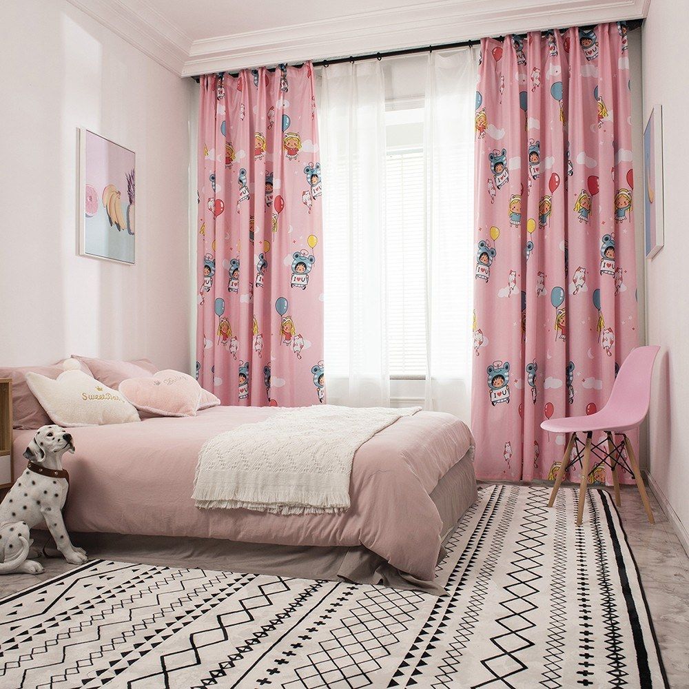 Semi Blackout Curtains For Bedroom Thermal Insulated Printed