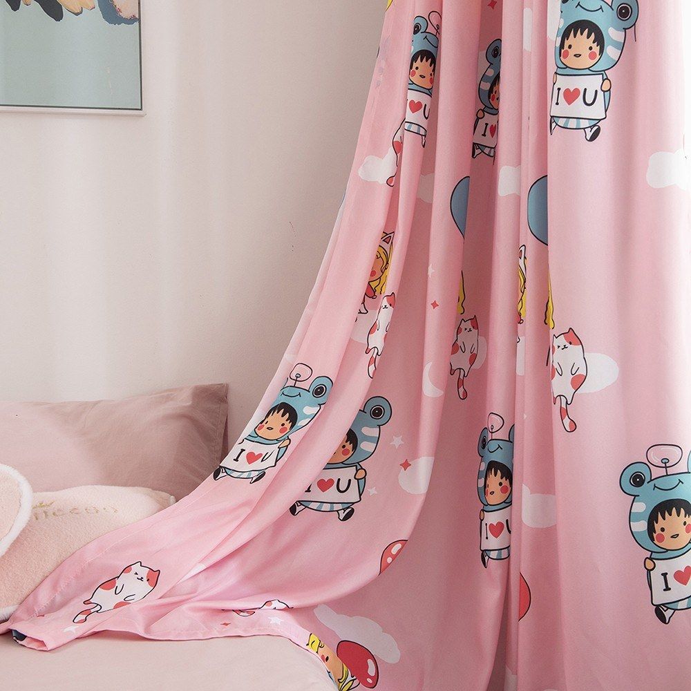Semi Blackout Curtains For Bedroom Thermal Insulated Printed