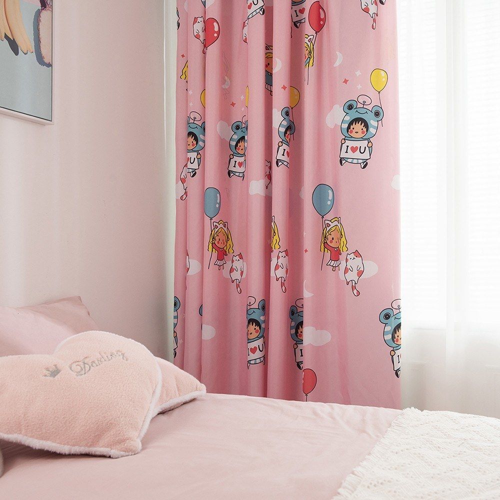 Semi Blackout Curtains For Bedroom Thermal Insulated Printed