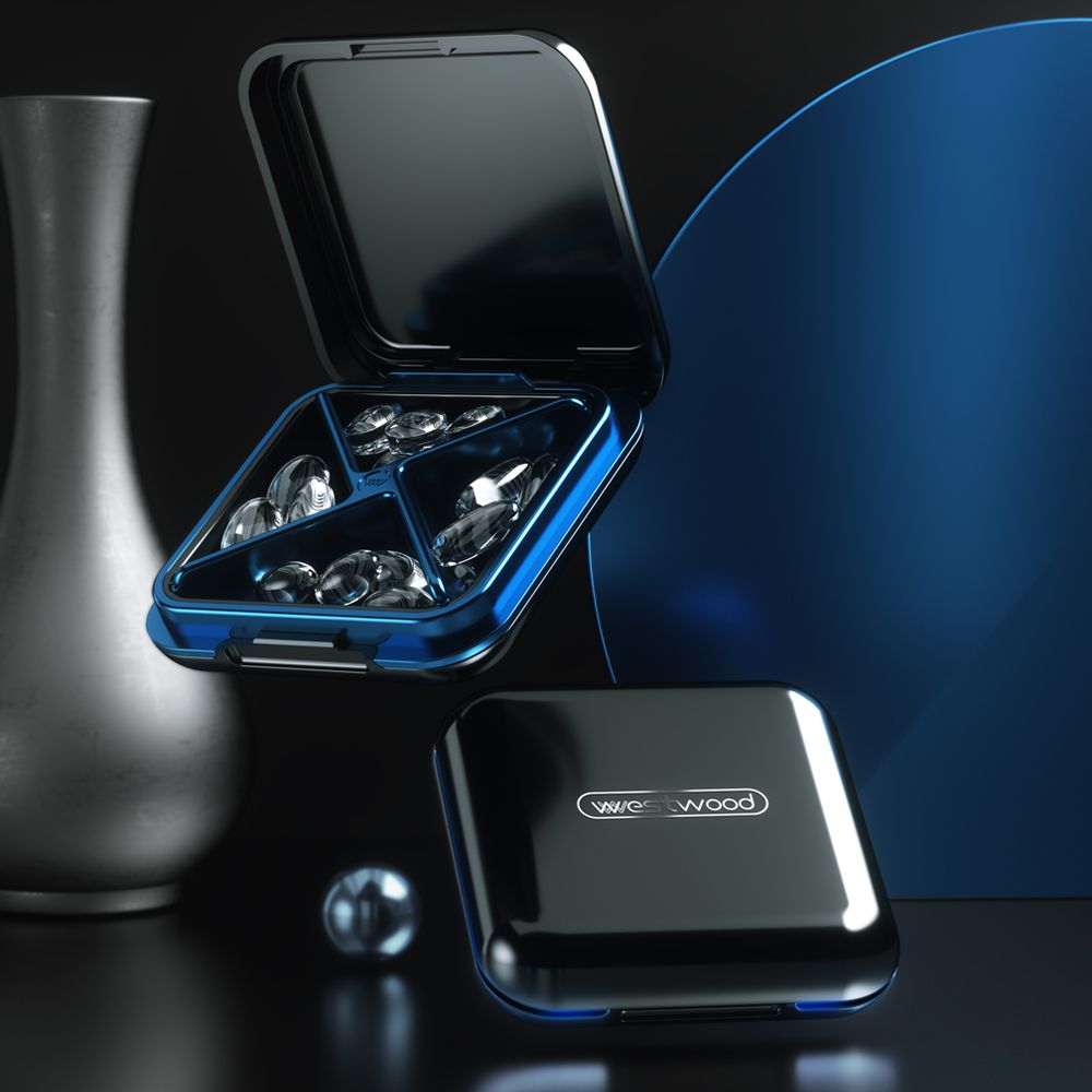 Portable Pill Box Pocket Pill Case With 4Compartments Travel
