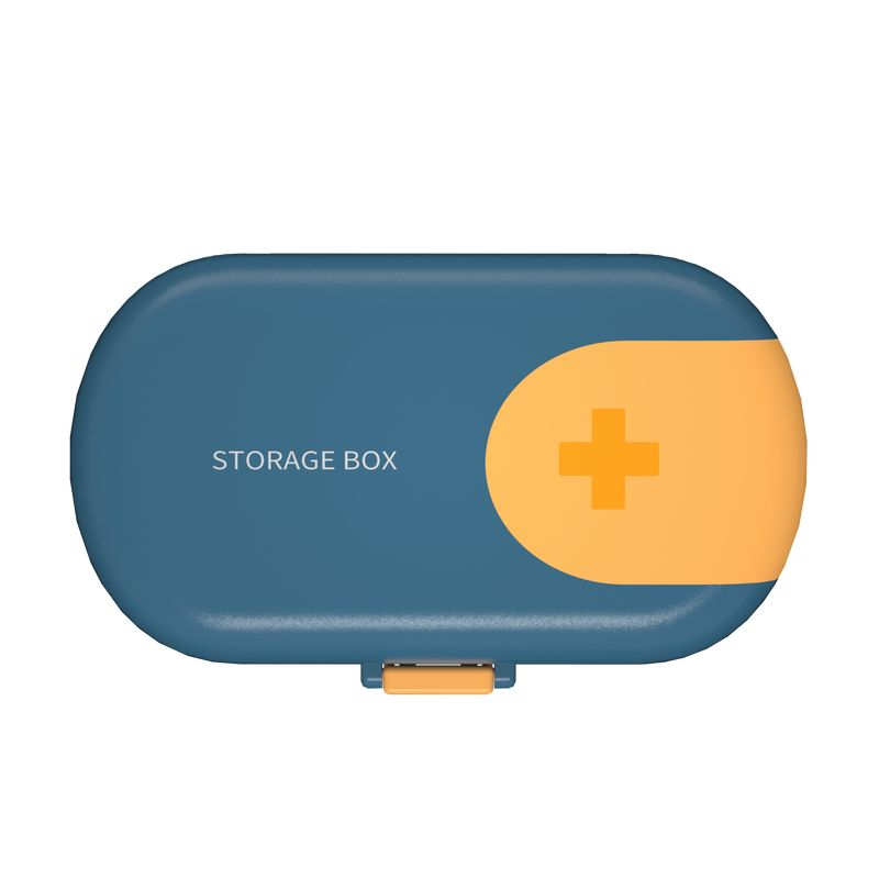Travel Pill Case Portable Pill-cut Box With Compartments