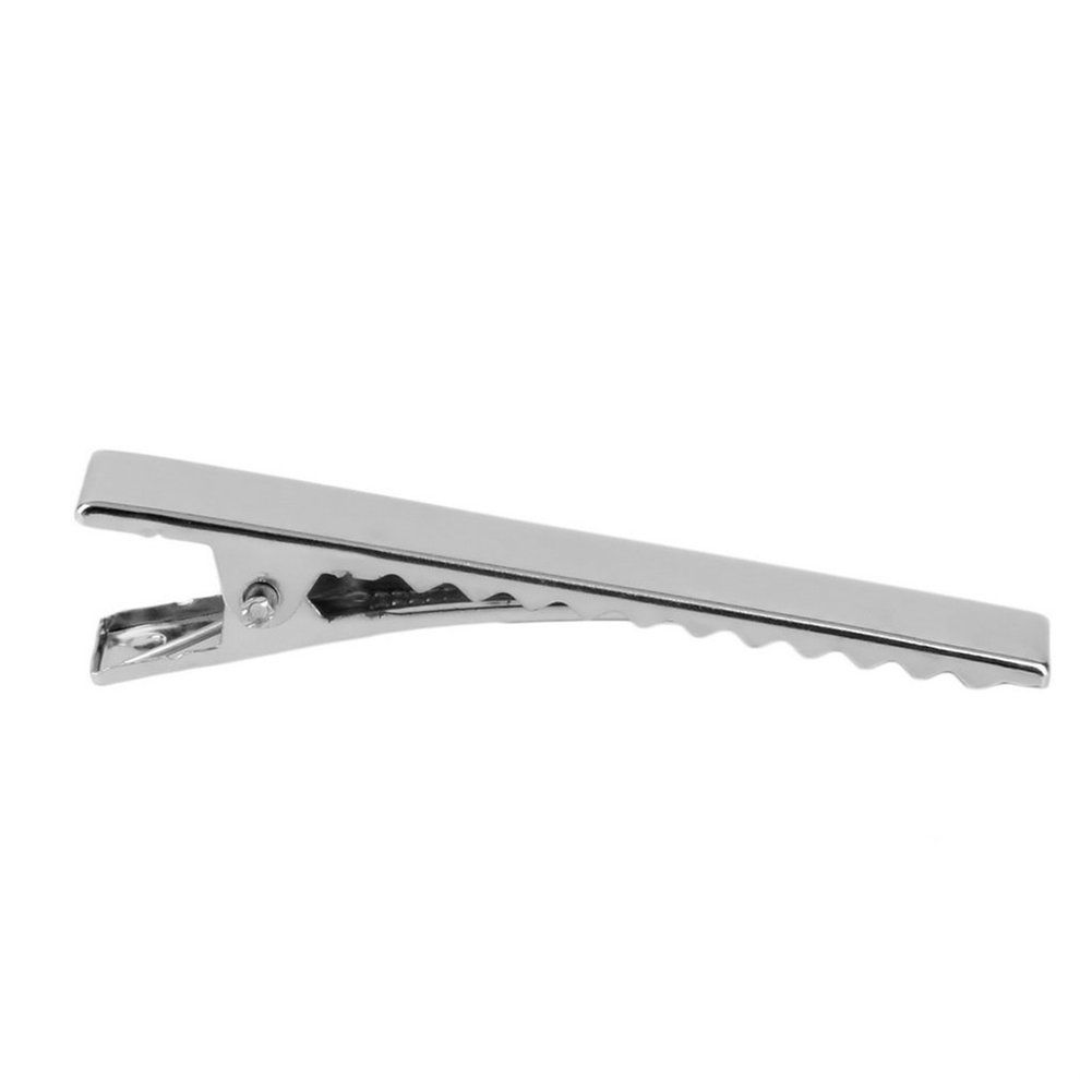 MT 20pcs 55mm Crocodile Alligator Teeth Clips Hair Bows Pinch DIY Accessories-Silver