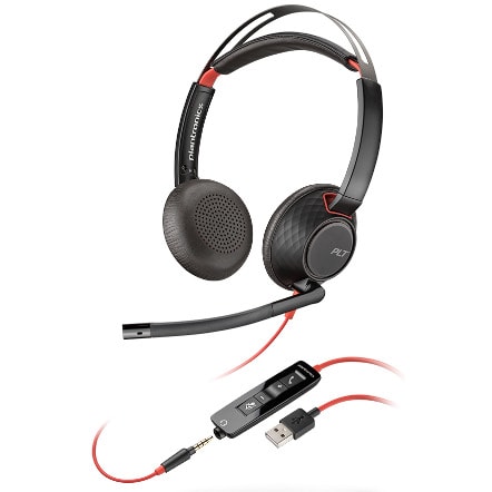 Planatronics - 5200 Black Wire Headphone Series
