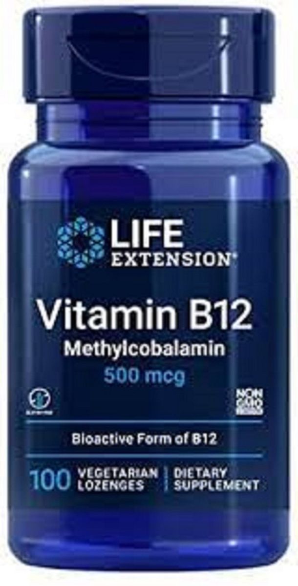 Vitamin B12 Methylcobalamin 500mcg,100 Lozenges