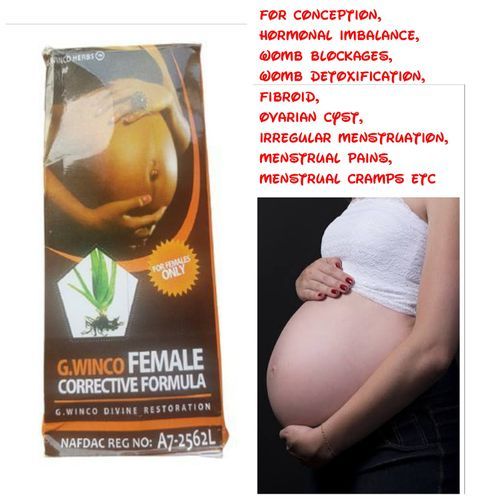 Female Corrective Formula, Painful Menstruation, Pregnancy, Conception And  Fibroid