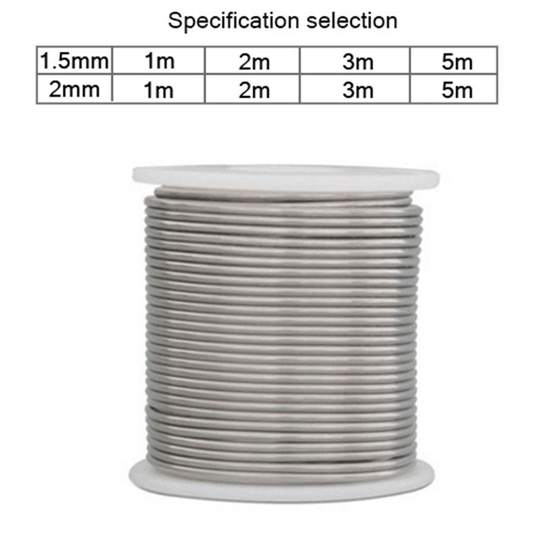 1.6/2mm Solder Welding Wire 1/2/3/5m Low Temperature Copper Aluminum Welding Wire Electrode Flux-Cored Welding Rod For Repair