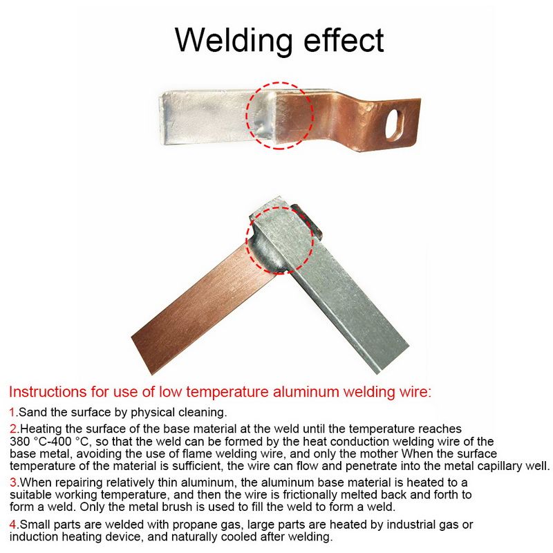 1.6/2mm Solder Welding Wire 1/2/3/5m Low Temperature Copper Aluminum Welding Wire Electrode Flux-Cored Welding Rod For Repair