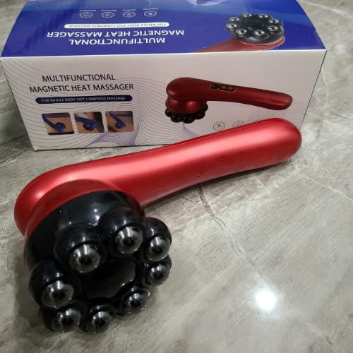 Multifunctional Magnetic Heat Massager - Red