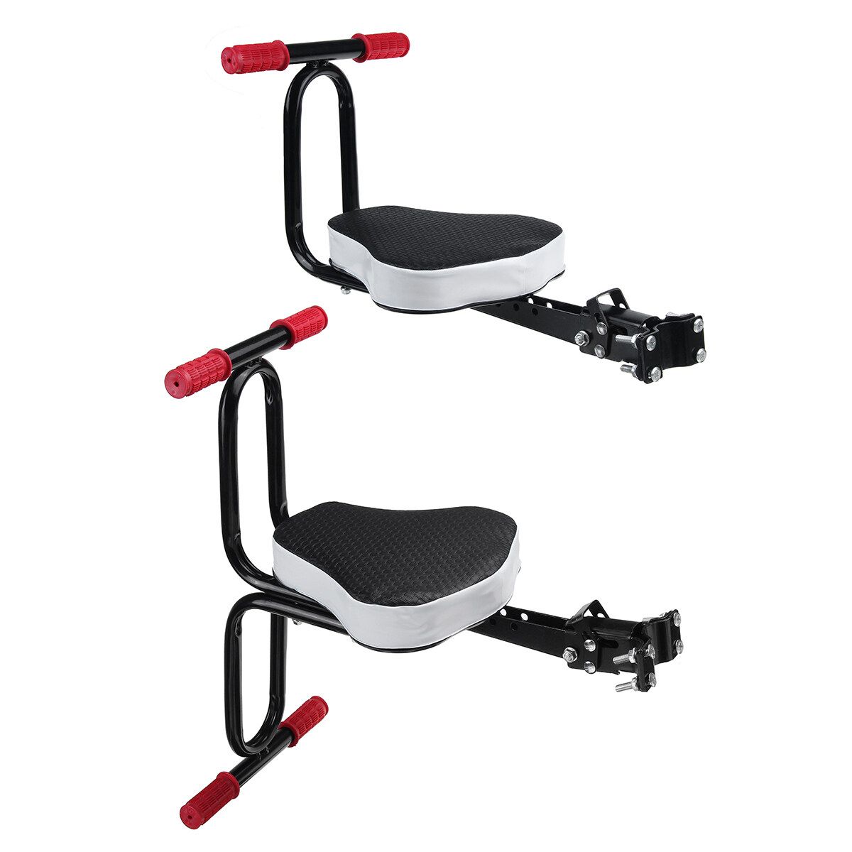 Child Bike Seat Foldable & Ultralight Front Mount Baby Kids' Bicycle Carrier With Handrail Single Handrail