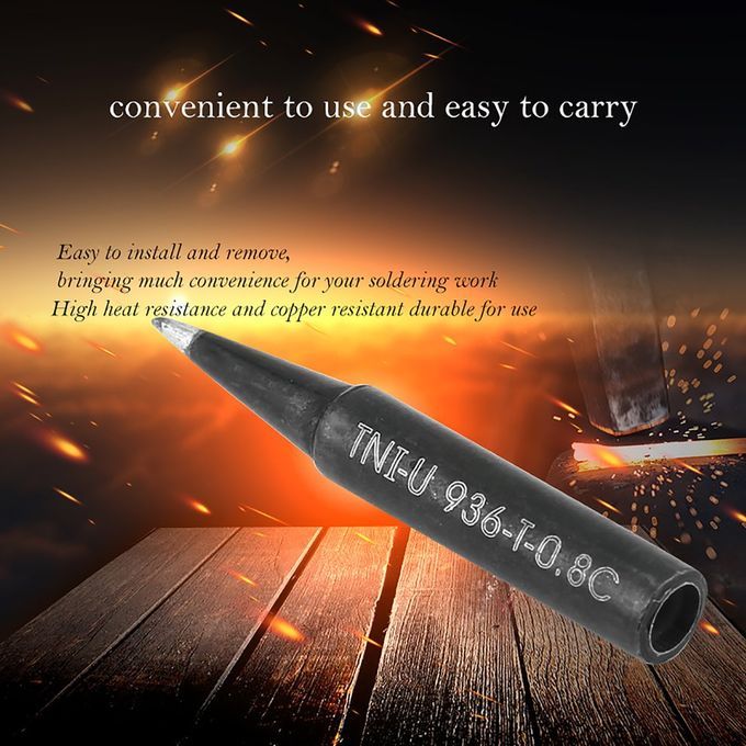 TNI-U 936M-T Lead-Free   Tip Iron Head Tools For Rework Station-Black-936M-T.8C