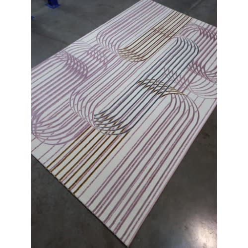 Modern Pattern Center Rug - 5 By 7ft - Multicolor