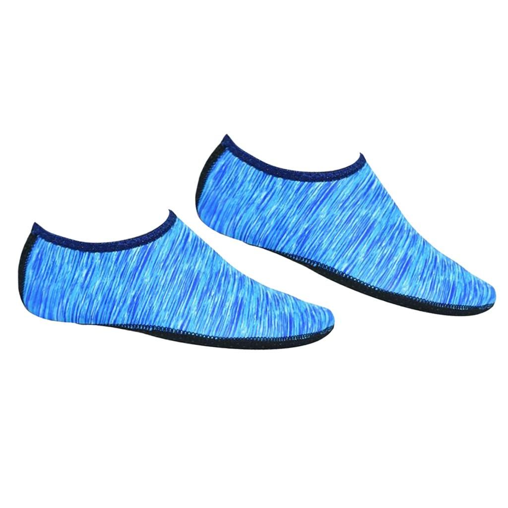 Lightweight Water Shoes Rubber Sole Women Men Kids  Socks Blue Xl