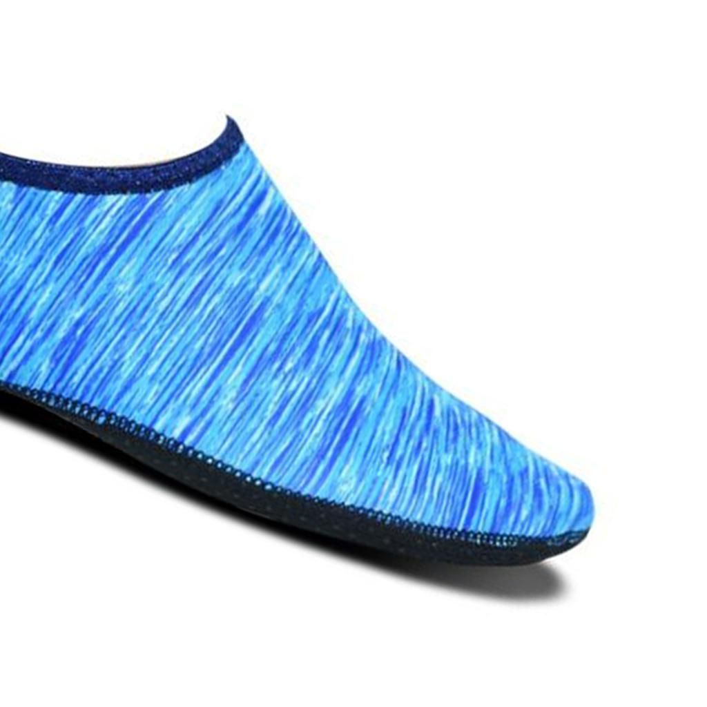 Lightweight Water Shoes Rubber Sole Women Men Kids  Socks Blue Xl