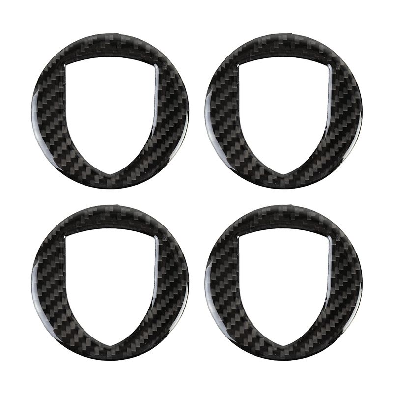 Carbon Fiber Car Wheel Hub Decorative Sticker For Porschean