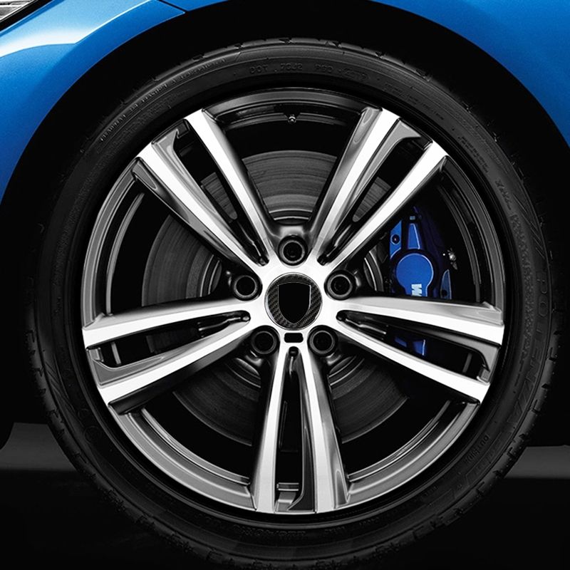 Carbon Fiber Car Wheel Hub Decorative Sticker For Porschean