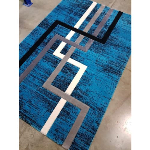 Modern Pattern Center Rug - 5 By 7ft - Multicolor