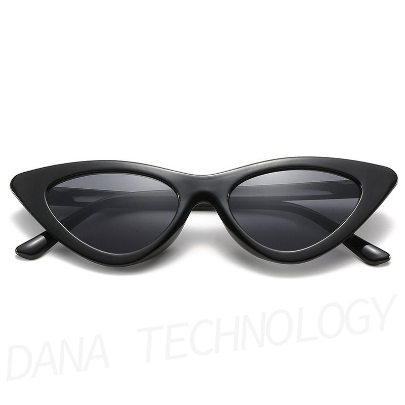 FG09 Sexy Ladies Cat Eye Vintage Sun Glasses - Black
