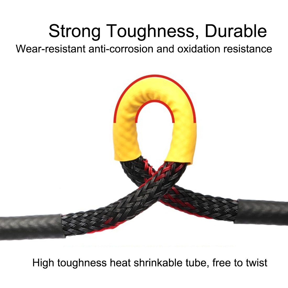 129 PCS / Box Waterproof High Toughness Oxidation Resistance Seal Heat-shrinkable Butt Wire Tube