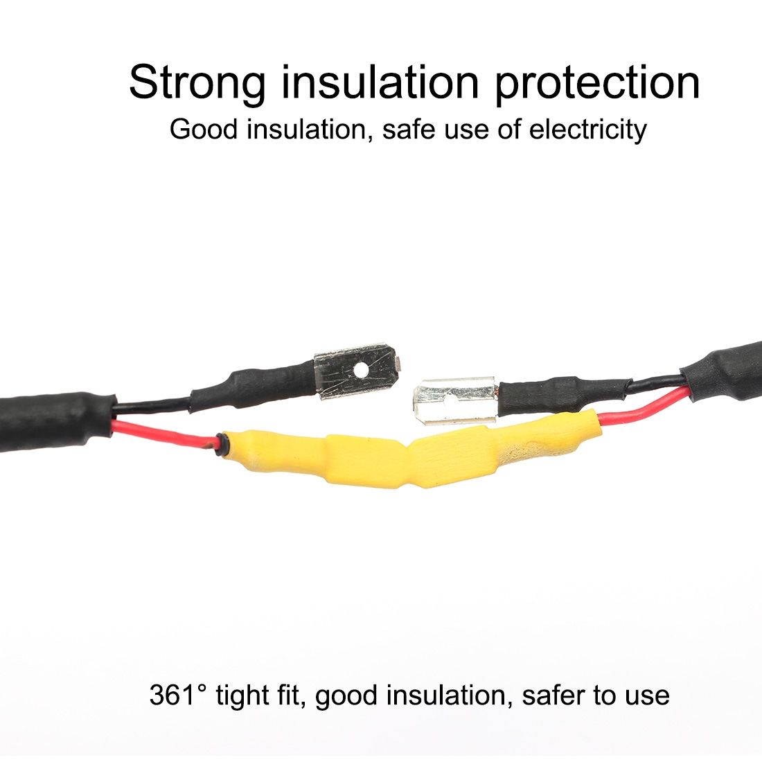 129 PCS / Box Waterproof High Toughness Oxidation Resistance Seal Heat-shrinkable Butt Wire Tube